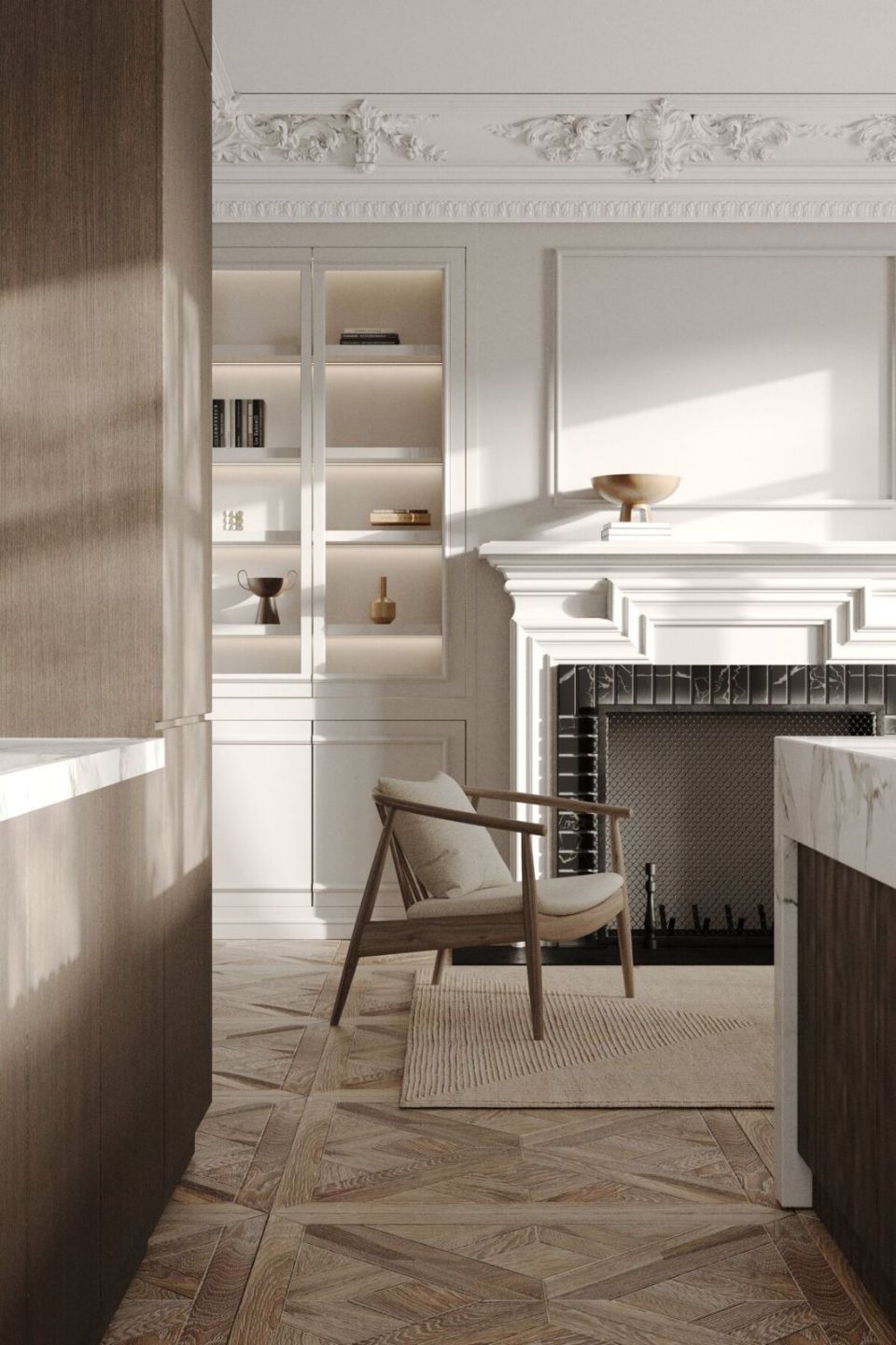 Calm materials and light